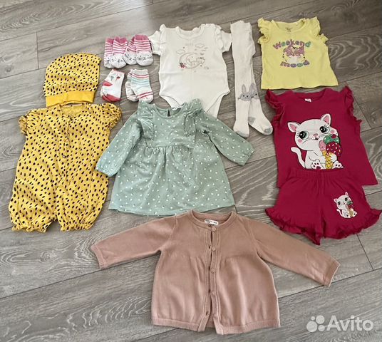 Вещи на девочку пакетом 74-80