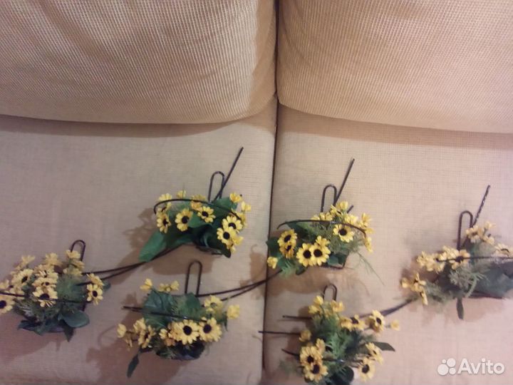 Полки для цветов настенные 3шт