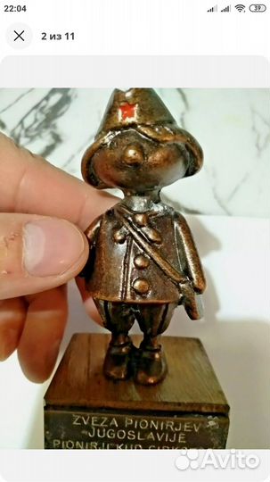 Статуэтка военная медсестра из металла