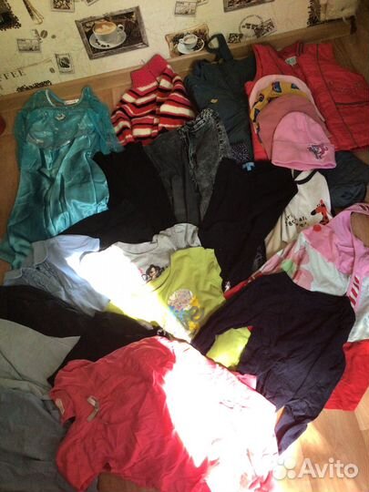 Одежда и обувь для девочки пакетом