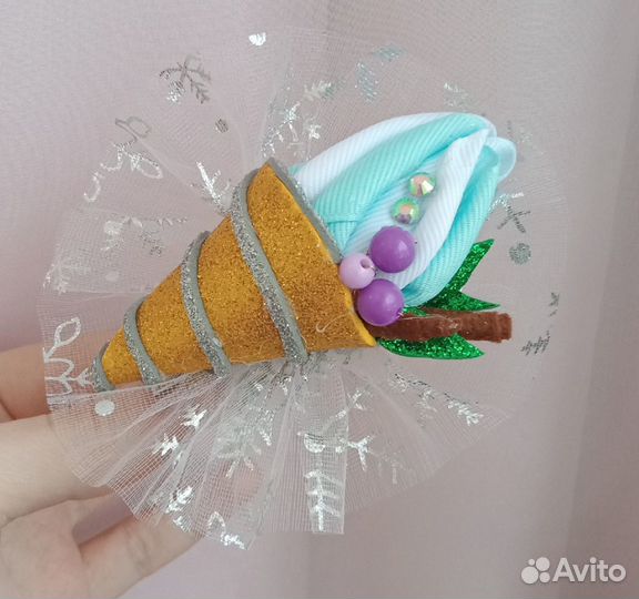 Ободок Мороженое / зажим мороженка