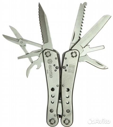 Мультитул (Ganzo) G201 (Металл, 22 инструмента)