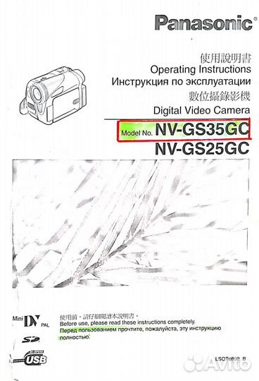 Цифровая видеокамера Panasonic NV-GS35GC