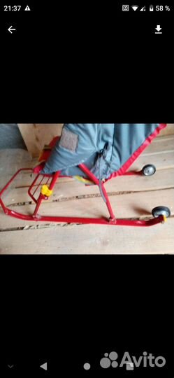 Детские санки коляска ника