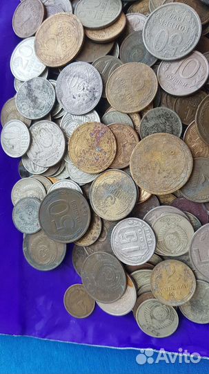 Монеты СССР и РФ (около 330 шт) года 1924-1993