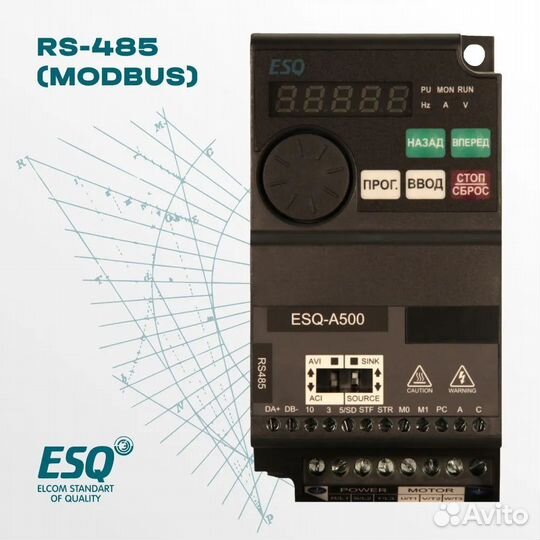 Частотный преобразователь ESQ-A500 5.5 кВт 380В