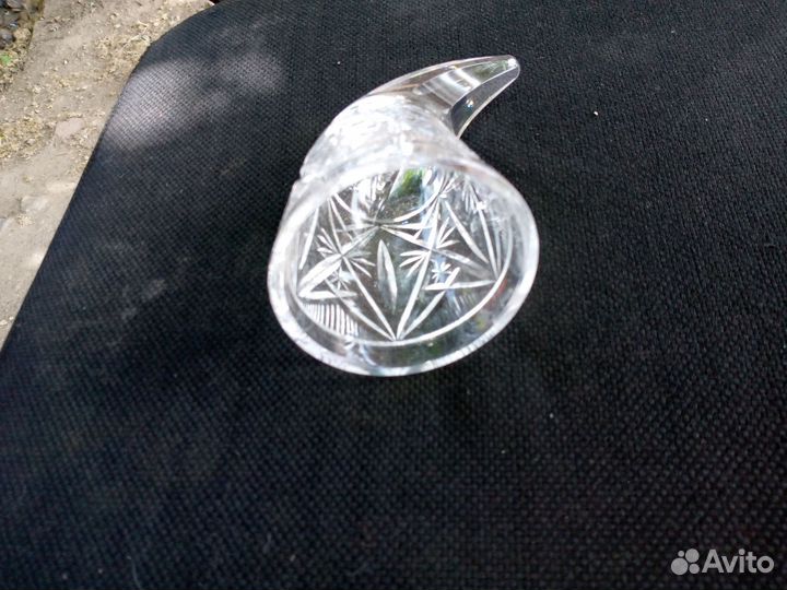 Рог бокал хрустальный