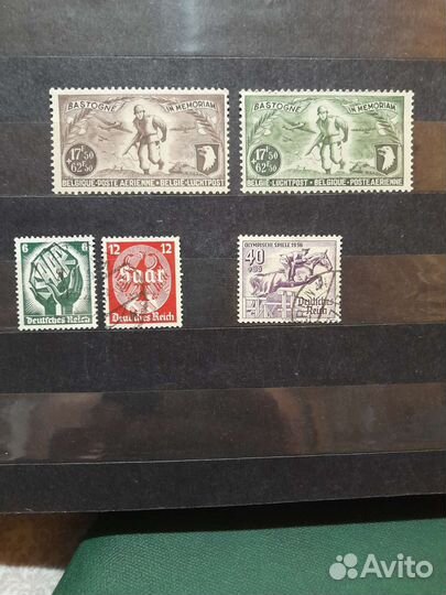 Сборный лот марок Германии и Бельгии