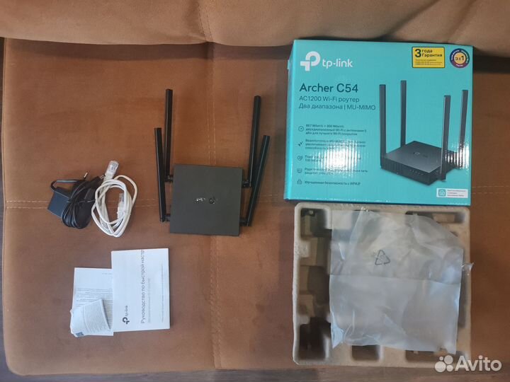 Wifi роутер tp link archer c54. На гарантии