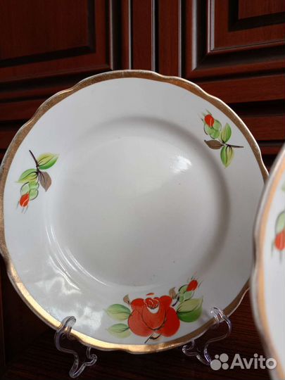 Набор тарелок 9 шт СССР Коростень ручная роспись
