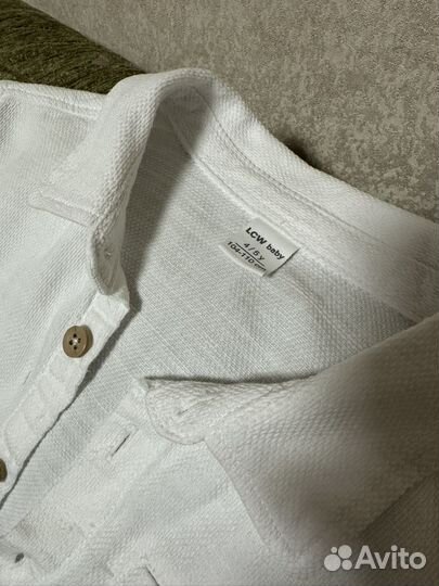 Рубашка на мальчика белая 104-110 lc waikiki