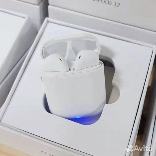 Беспроводные Bluetooth наушники TWS 12 белые