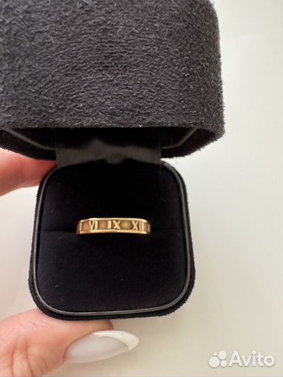 Золотое кольцо tiffany