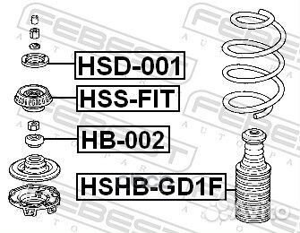 Подшипник опоры амортизатора honda jazz/FIT 02