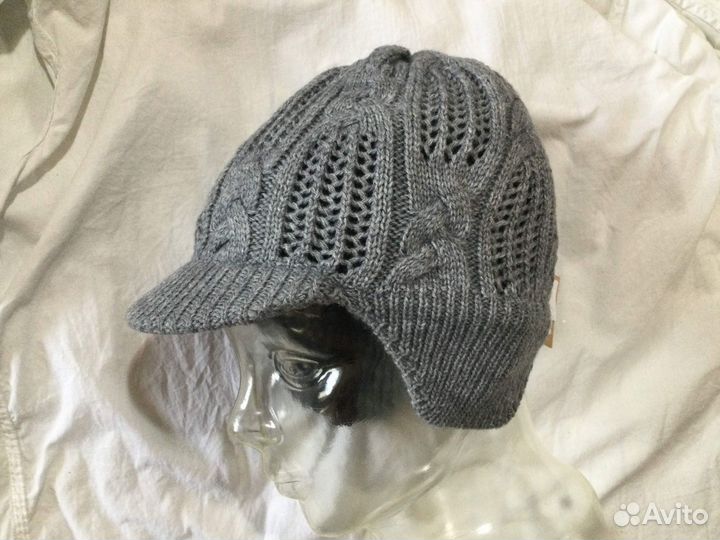 Шапка ушанка вязаная diesel