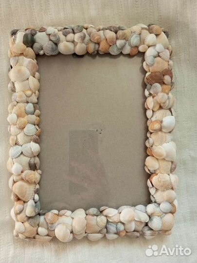 Рамка для фото из ракушек