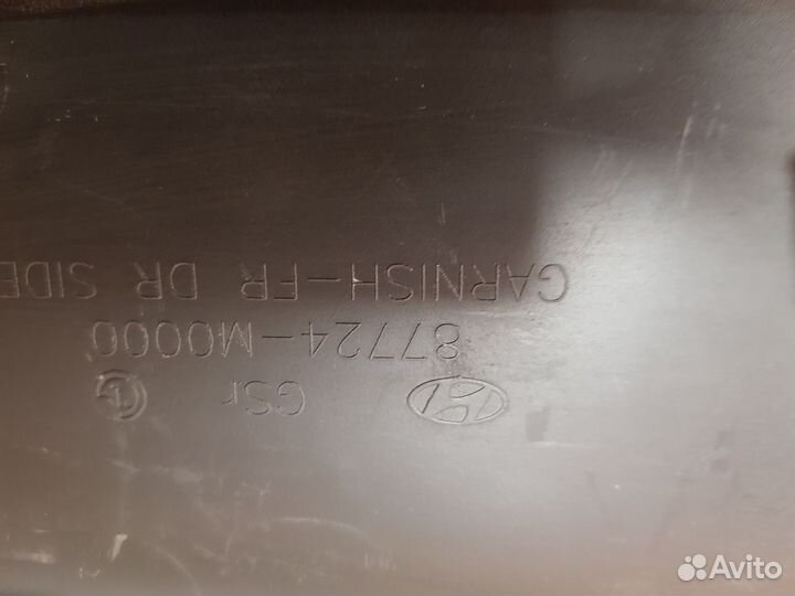 Накладка двери Hyundai Creta 2015- 87722M0000 GS