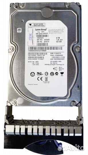 Жесткий диск IBM 00Y2473 3Tb 7200 SAS 3,5