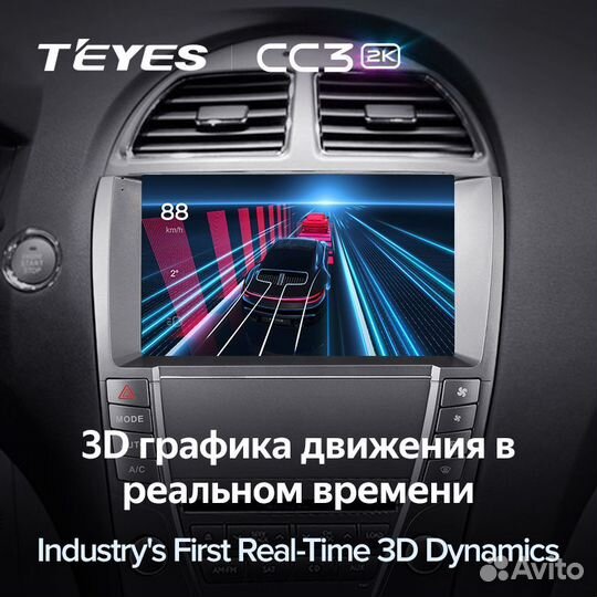 Магнитола Teyes CC3 2K 4/64 Lexus ES350 XV40