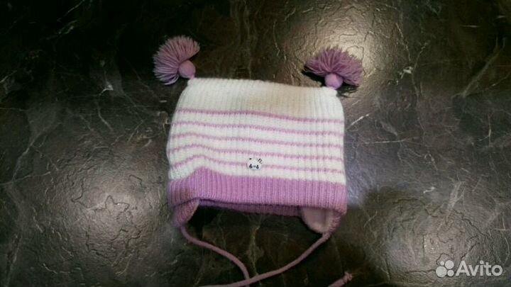 Шапка демисезонная 0-6 месяцев