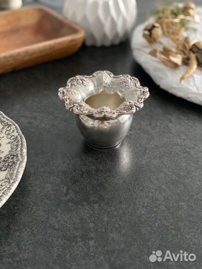 Вазочка серебряная винтажная