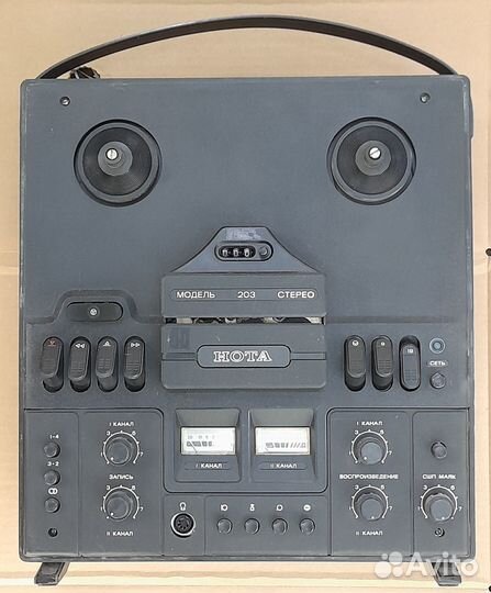 Нота 203 стерео магнитофон приставка катушечный