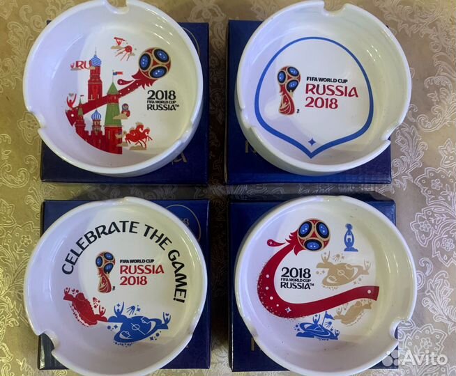 Коллекция пепельниц (4 штуки). Чм Fifa 2018