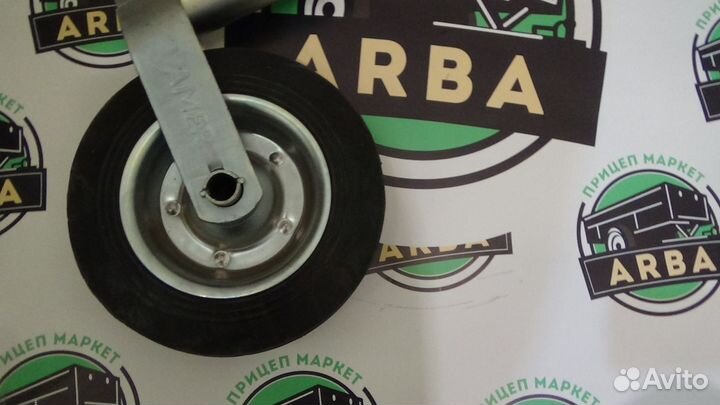 Подкатное колесо для прицепа с хомутом