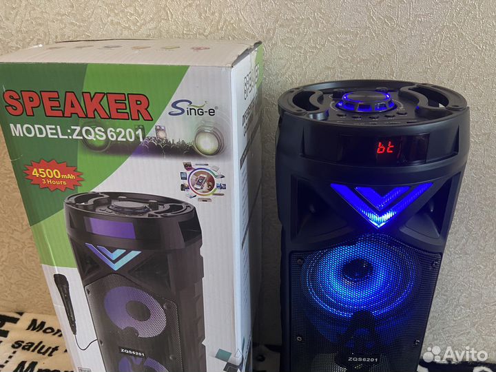 Новая портативная колонка 60 ватт