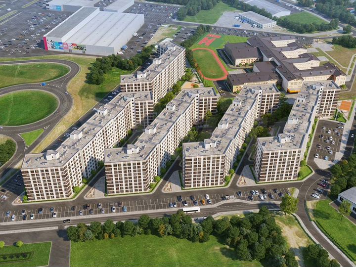 1-к. квартира, 43,4 м², 6/9 эт.