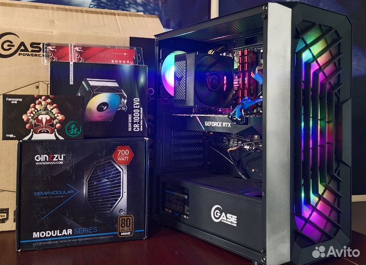 Игровой блок,Intel 10400f,RTX 2080 8гб,DDR4 16гб