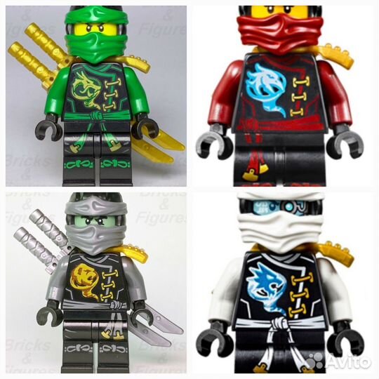 Lego simpsons, ninjago минифигурки