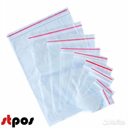 Пакеты zip lock 250х350 мм, 35 мкм, 100 шт./упак