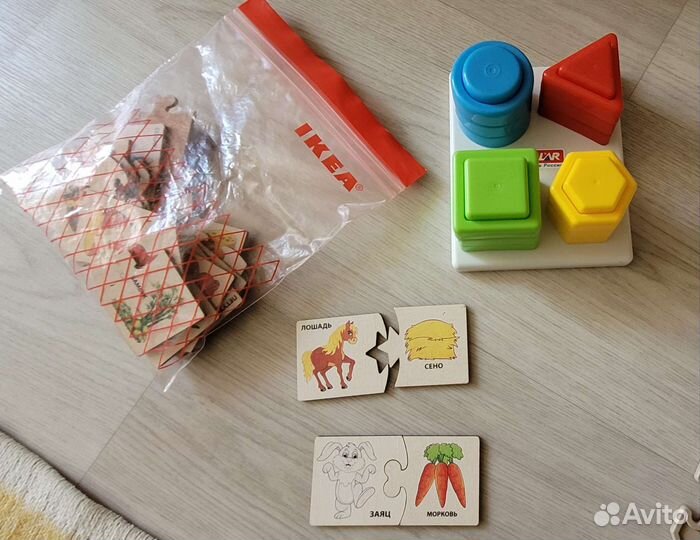 Пазлы Larsen + лото от Djeco + ещё пазлы