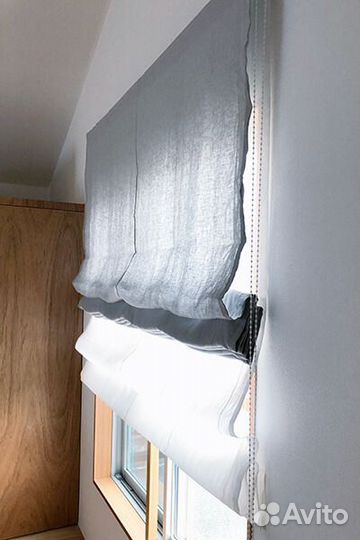 Двойные римские шторы