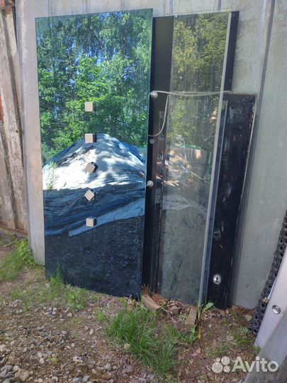 Стекла двери для душевой кабины высокий поддон