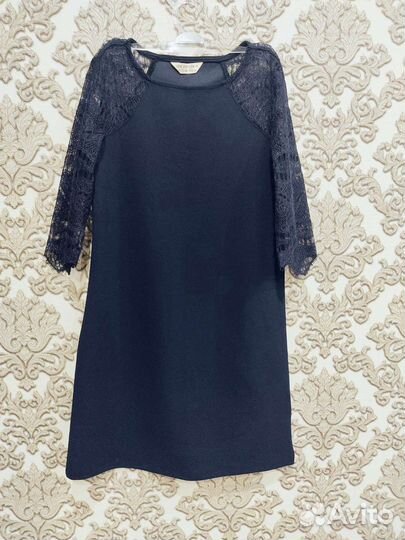 Платье школьное синее 140