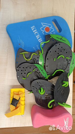 Доска для плавания, лопатки для плавания