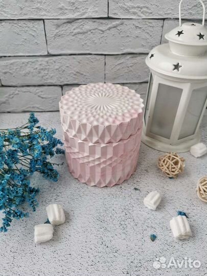 Ароматическая свеча с цветами, аромасвеча подарок