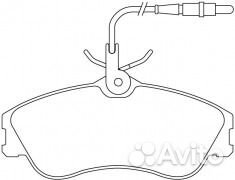 Колодки торм Citroen Berlingo/Peugeot 306/Partner