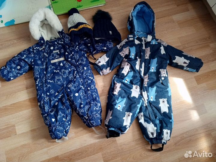 Зимний комбинезон 80 86 для мальчика