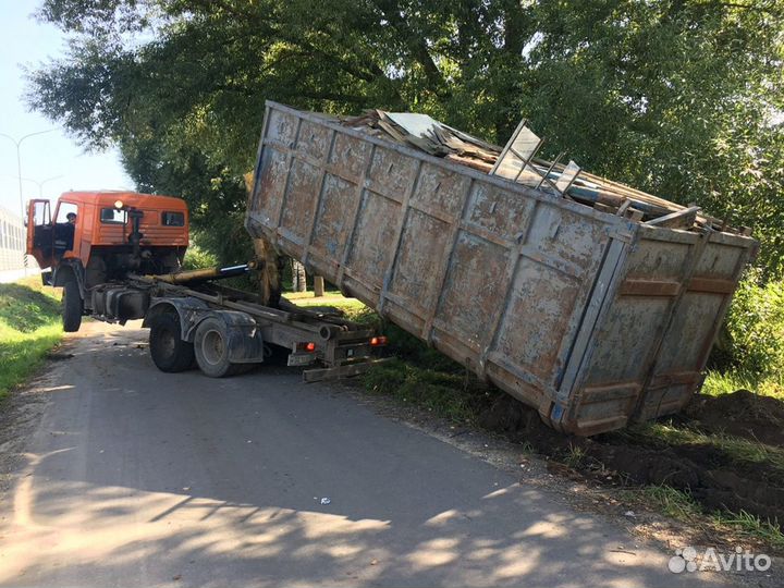 Вывоз мусора, аренда контейнера лодка, снос дома