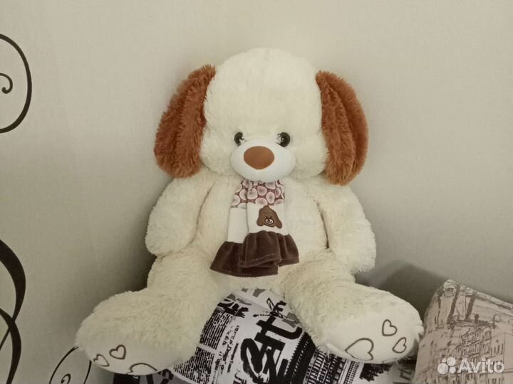Плюшевая собака новая