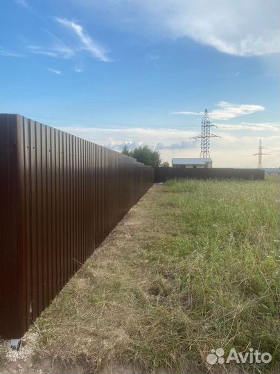 Заборы из профнастила / заборы / забор сетка 3D