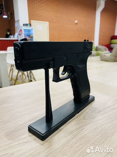 Зажигалка пистолет Глок 1 к 1 (металл/пластик)