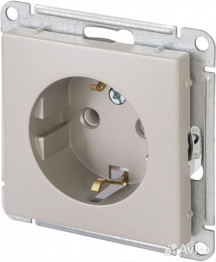 Розетка встраиваемая Electric W59 Deco с заземлени