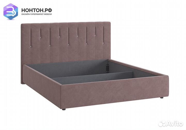 Кровать Кристи 2 1.6 м светло-коричневая