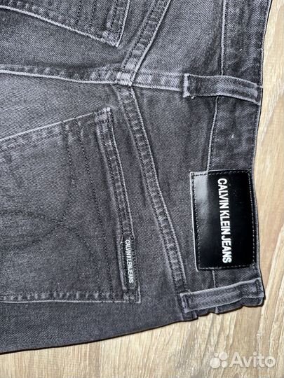 Джинсы calvin klein jeans W28 (черные, стрейч)