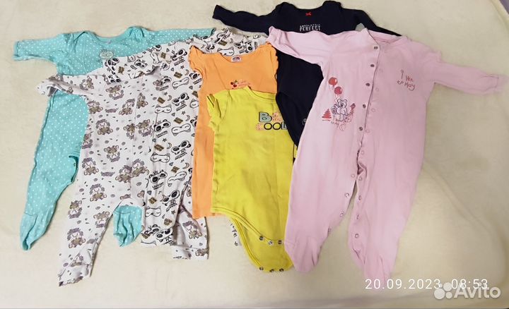 Детские вещи пакетом для девочек 80 86