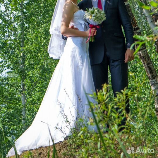 Нежное свадебное платье